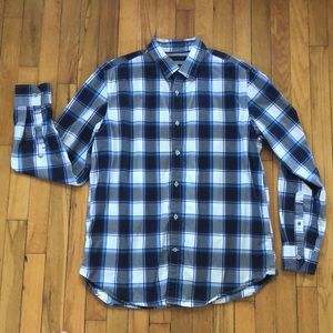 Banana republic plaid button up